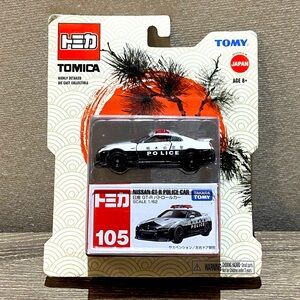 TAKARA TOMY TOMICA Nissan GT-R Police Car Diecast Japan Collectible #105